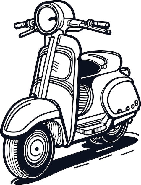 Un'illustrazione di vespa