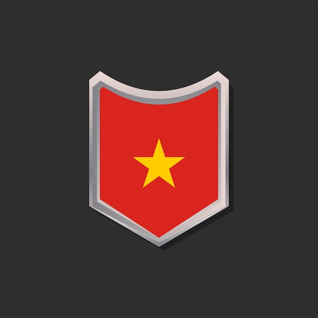 Иллюстрация шаблона флага Вьетнама