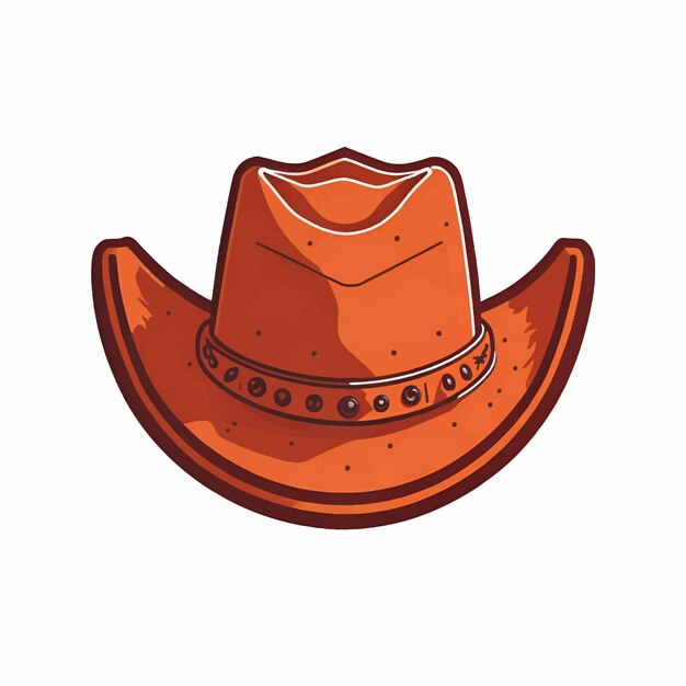 Vettore illustrazione del cappello da cowboy vintage