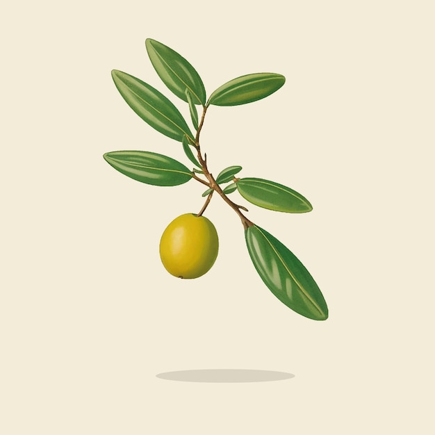 Vector illustration of a vintage olive oil 01