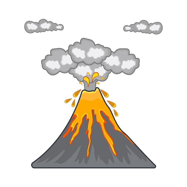 Illustration of volcano