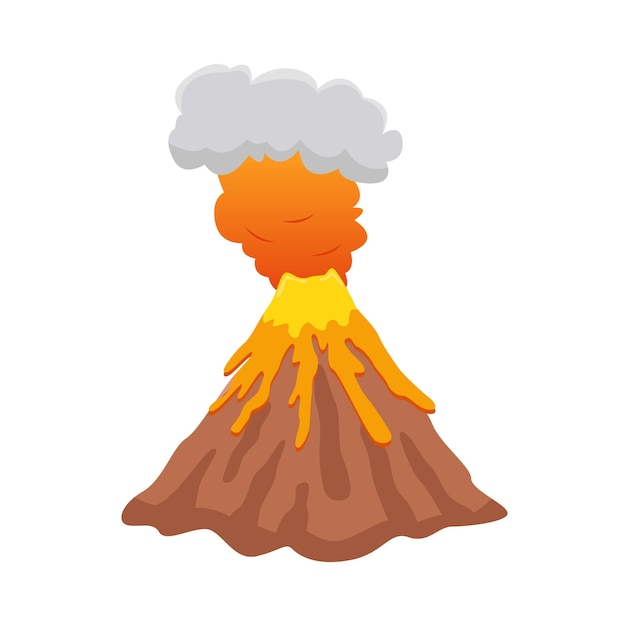 Vector illustration of volcano