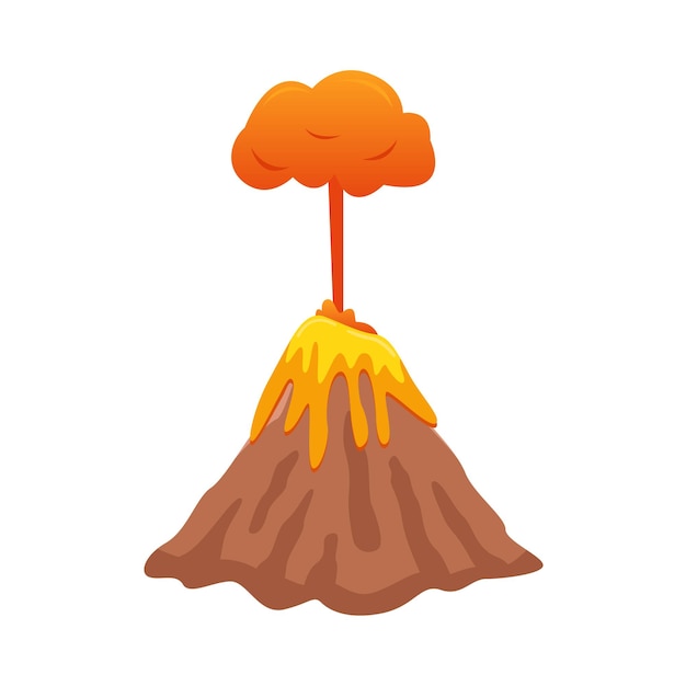 Illustration of volcano