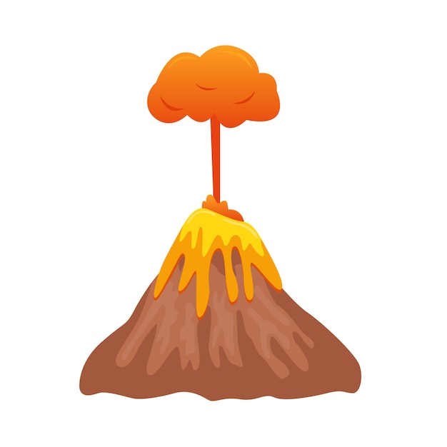 Illustration of volcano