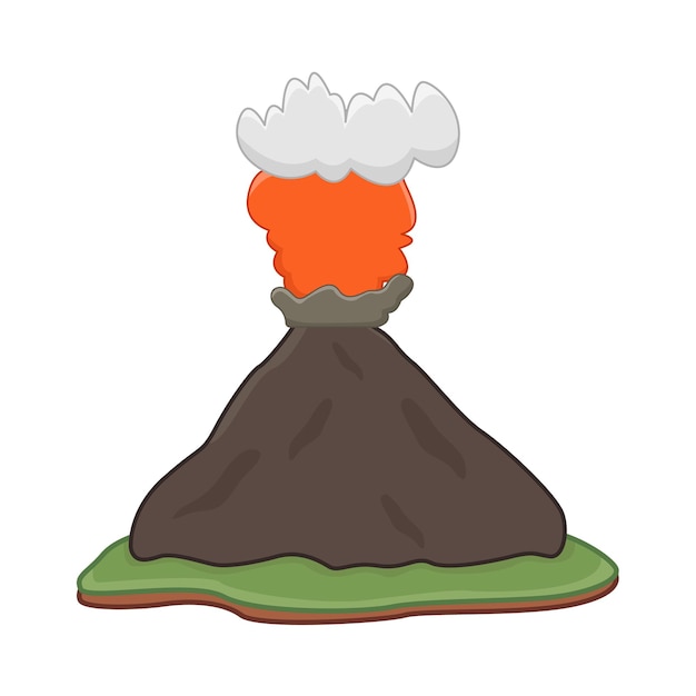 Vector illustration of volcano