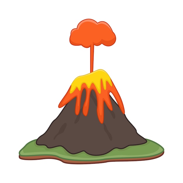 Vettore illustrazione del vulcano