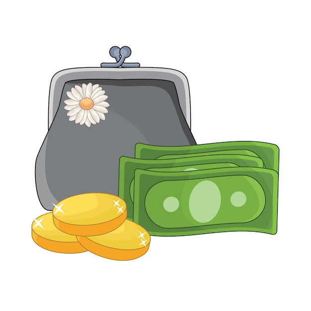 Vector illustration of wallet