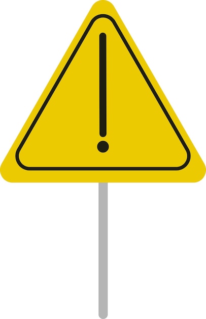 Illustration of warning sign