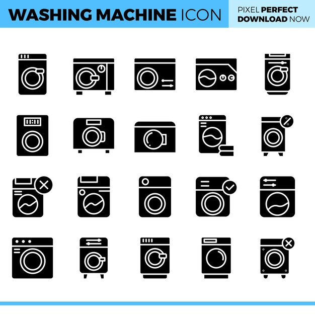 Vector illustration of washing machine