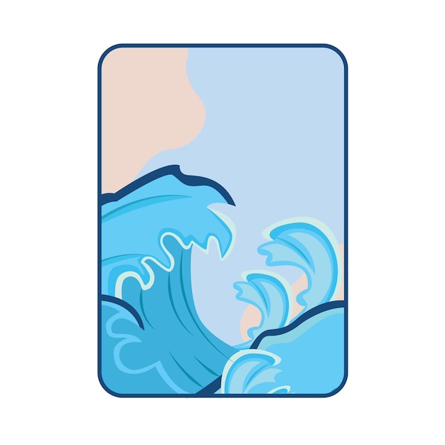 Vector illustration of wave