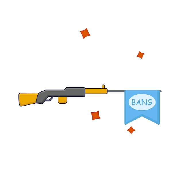 Vector illustration of weapon