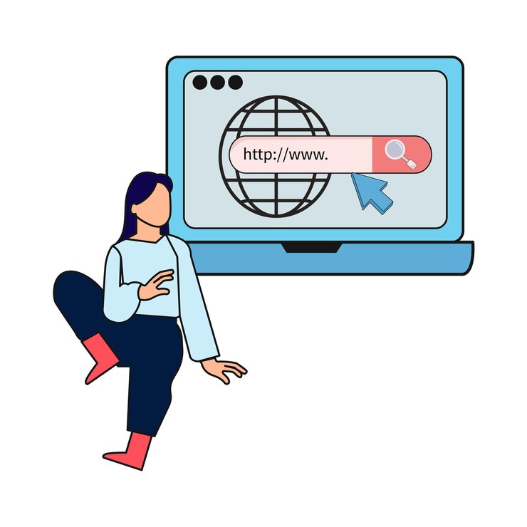 Vector illustration of web