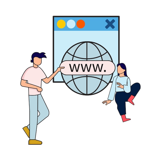 Vector illustration of web