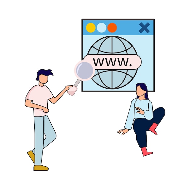 Vector illustration of web