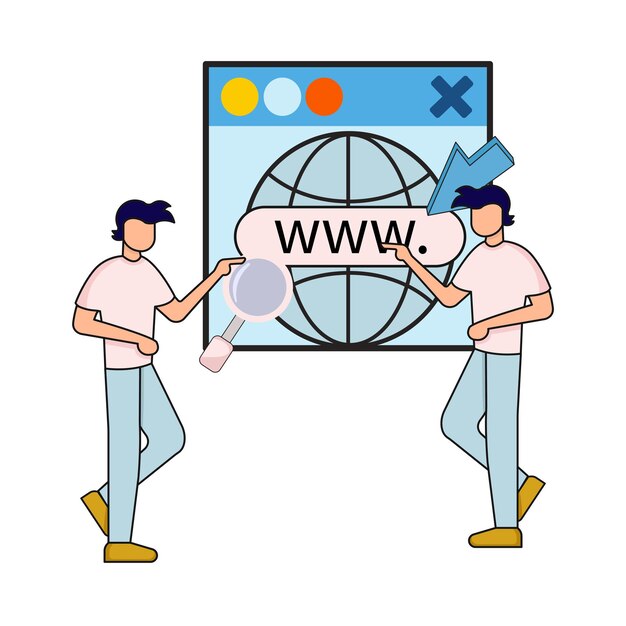 Vector illustration of web