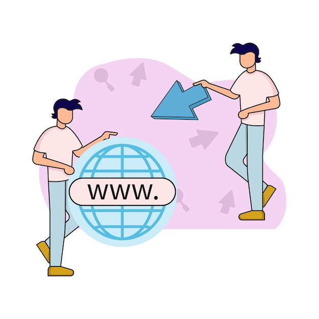 Vector illustration of web