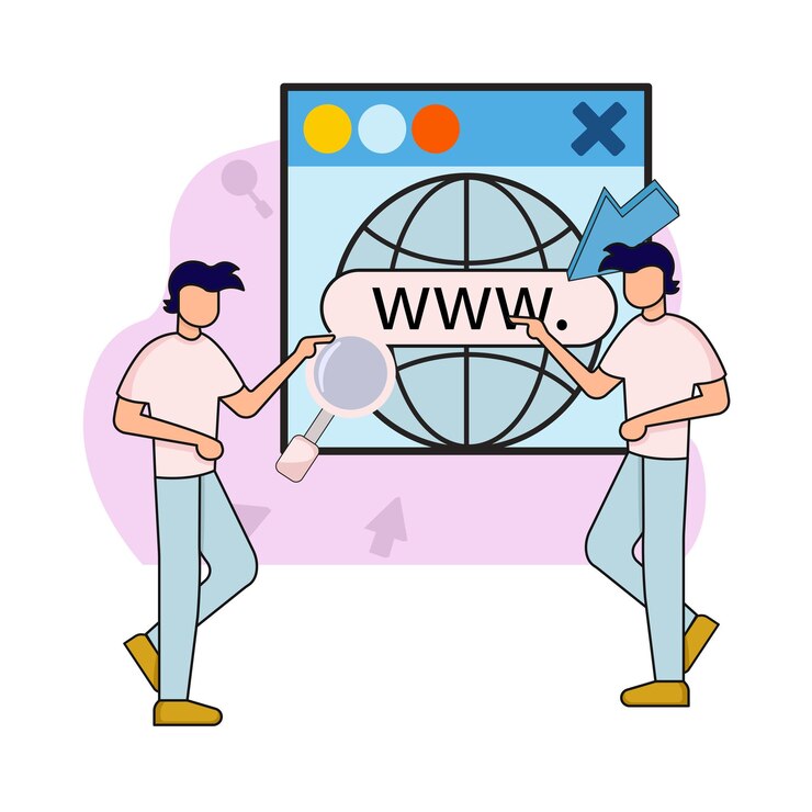 वेक्टर illustration of web