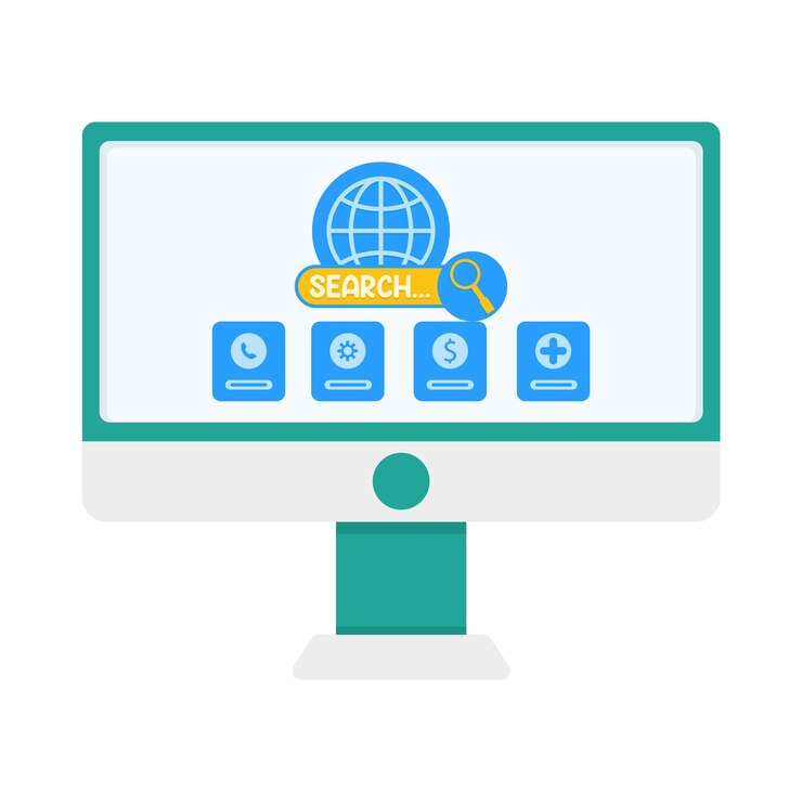 Vector illustration of web