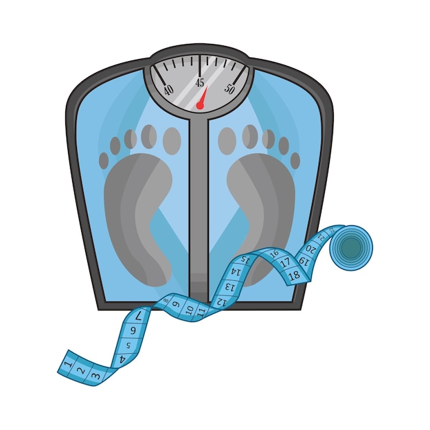 Vector illustration of weight