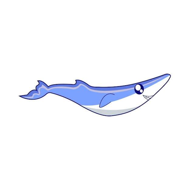 Vector illustration of whale