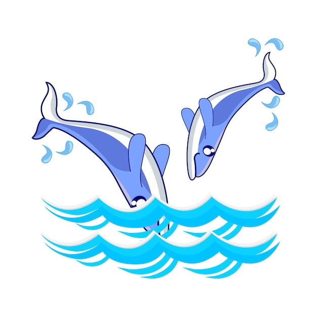 Vector illustration of whale