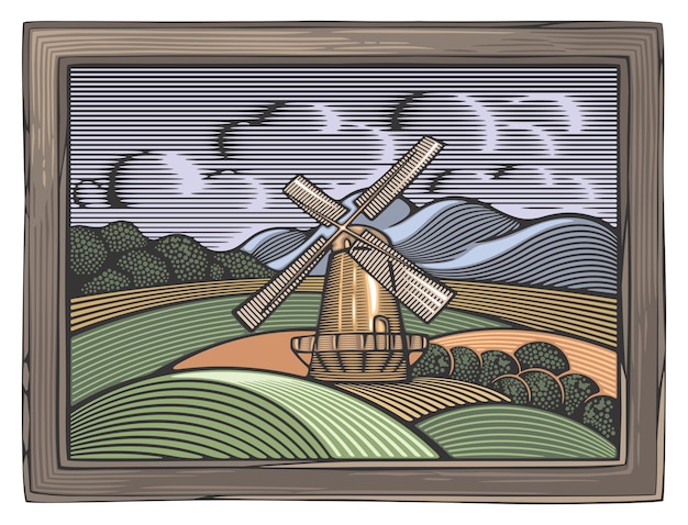 ILLUSTRATION OF A WINDMILL