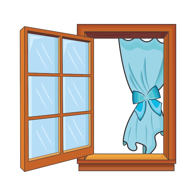 Vector illustration of window