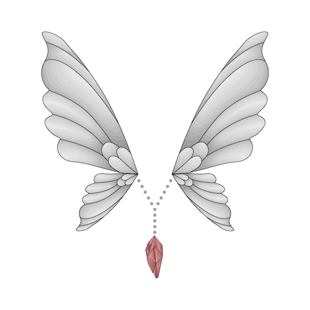 Vector illustration of wing
