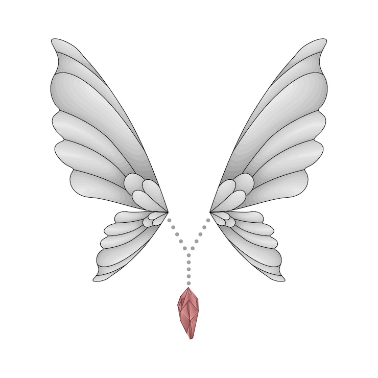 Vector illustration of wing