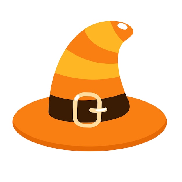 illustration witch hat symbol vector