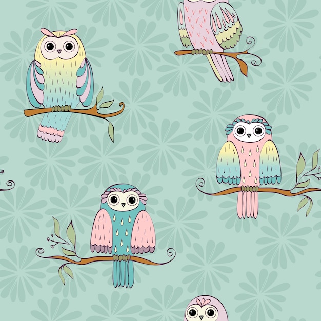 Illustration with owl