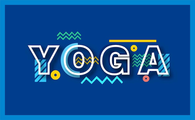 Illustration of woman for international yoga day web banner eps10 vector