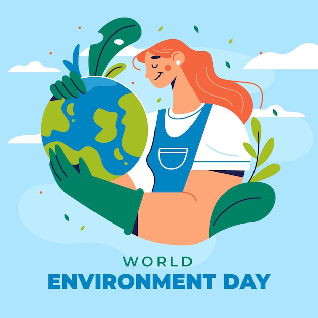 illustration for world environment day celebration