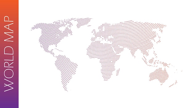 世界地図ベクトルのイラスト