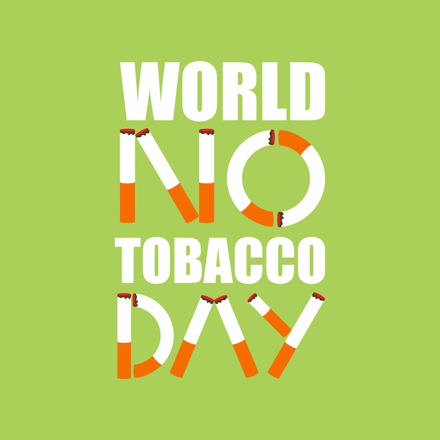 Illustration of world no tobacco day vector illustration