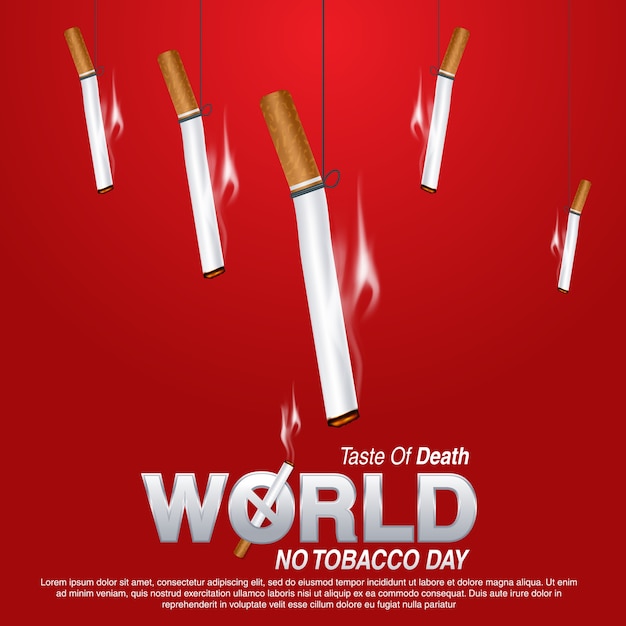 Vector illustration of world no tobacco day