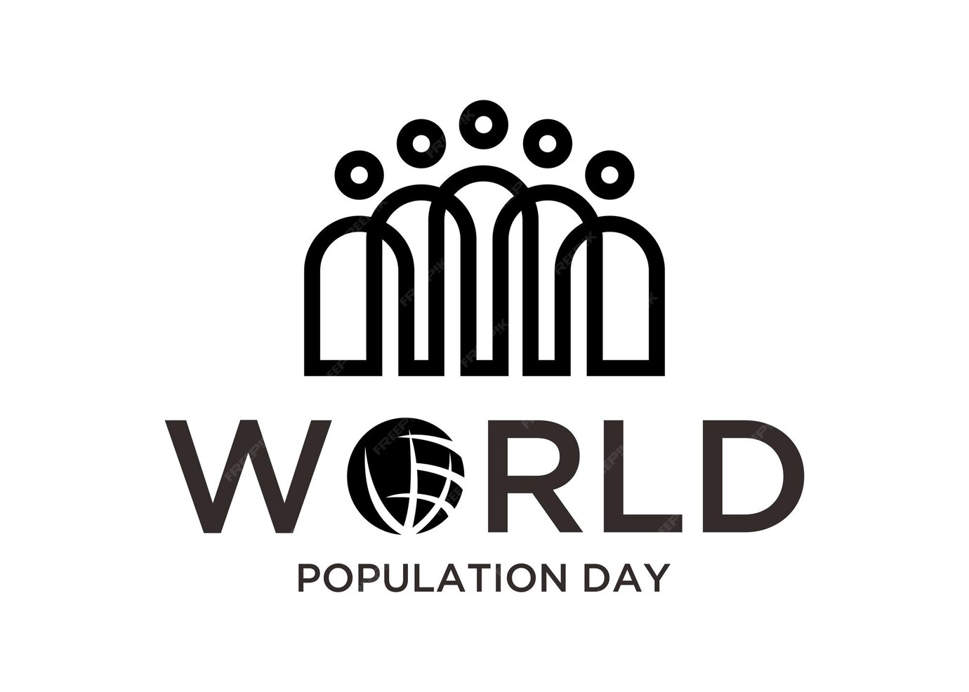 Premium Vector Illustration World Population Day world population day