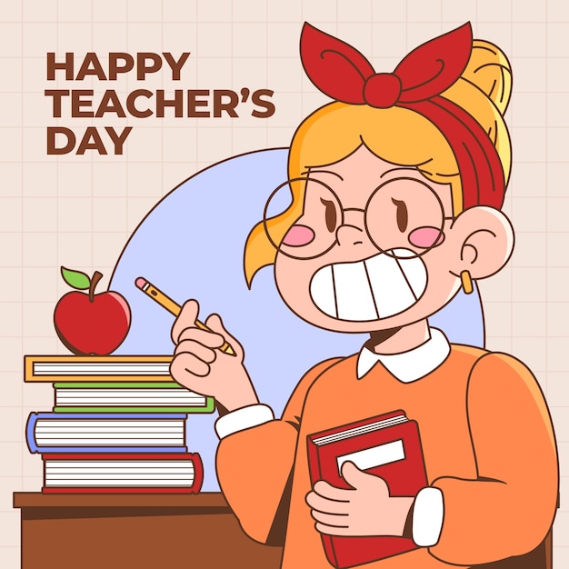 Illustration for world teacher's day