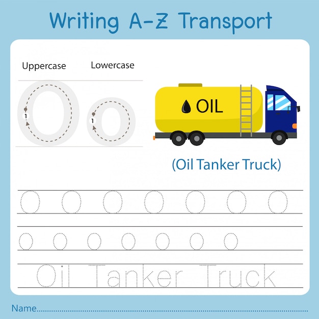 Illustrazione della scrittura del trasporto az o