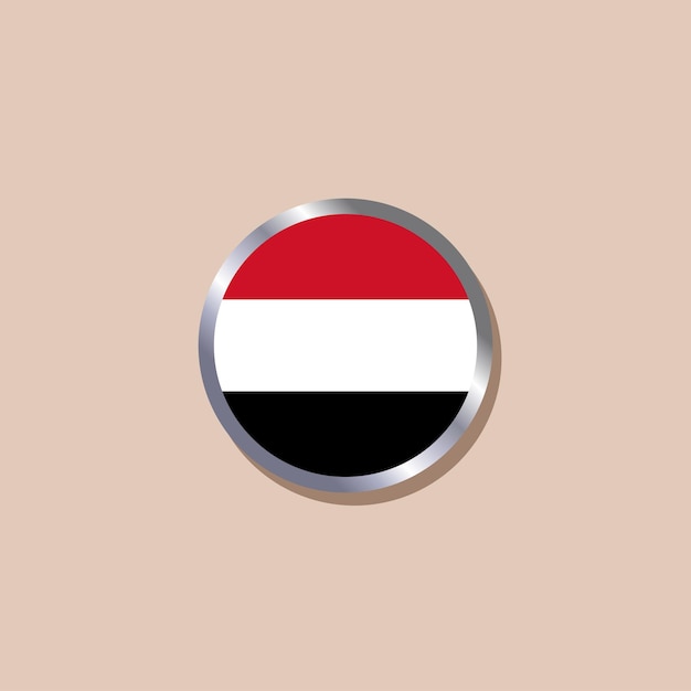 Illustration of Yemen flag Template