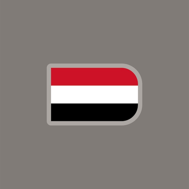 예멘 국기 템플릿의 그림