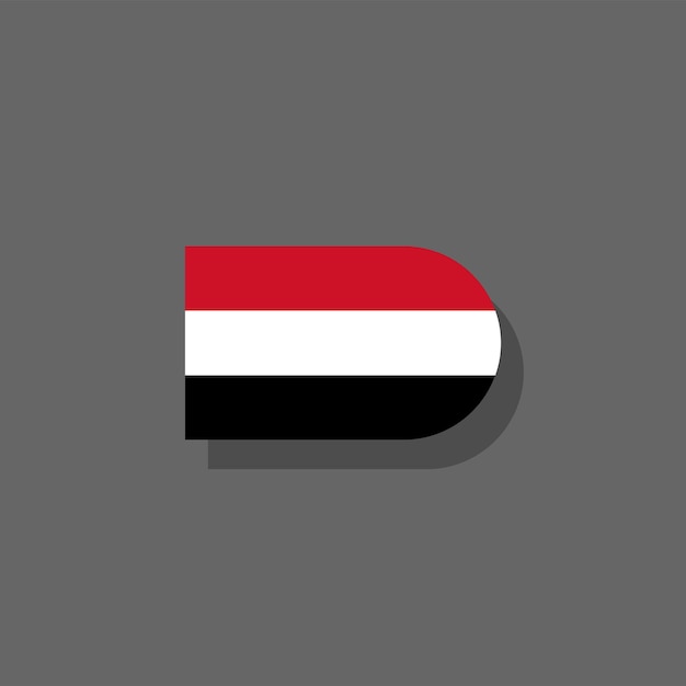 Illustration of Yemen flag Template