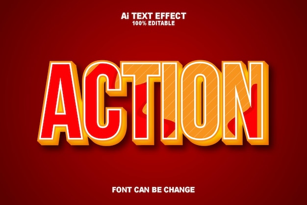 Illustrations Action Text Effects Style