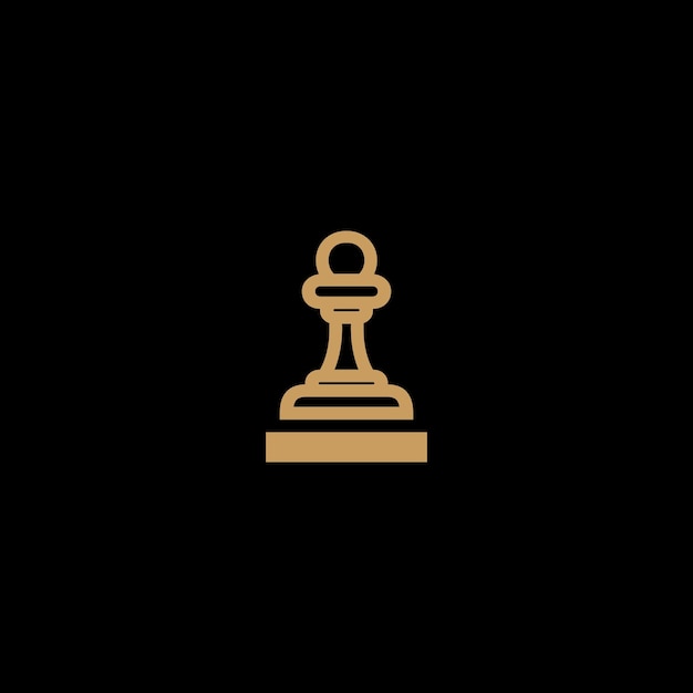 Illustrations of chess pieces for business logo design vector branding company and more