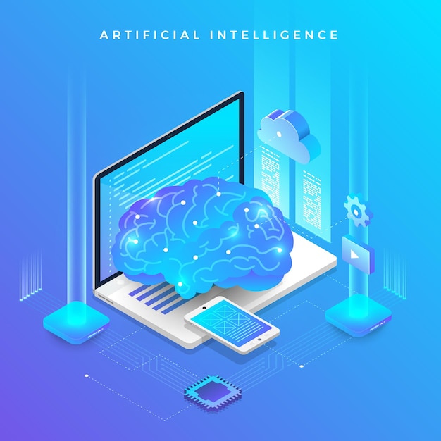 Illustrations concept  artificial intelligence ai