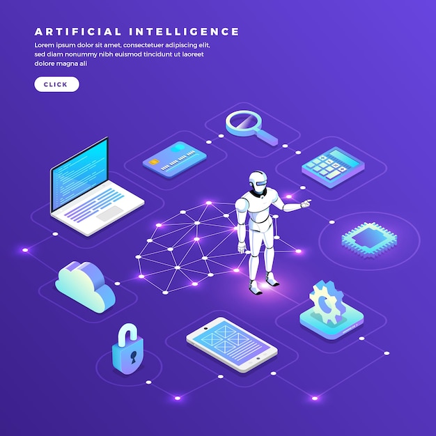 Illustrations concept  artificial intelligence ai