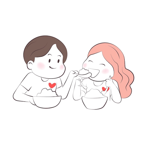 Vector illustrations of couples in various chapters