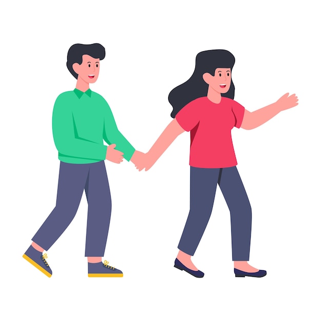 An illustrations design of couple