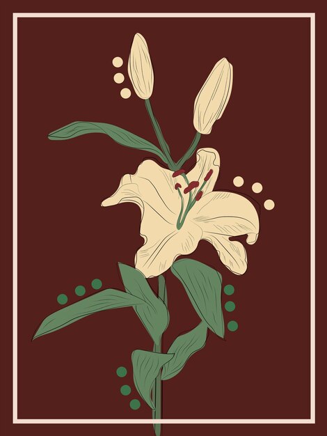 Vector illustrations flowers