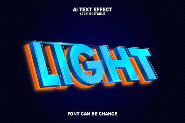 Illustrations Light Text Effects Style